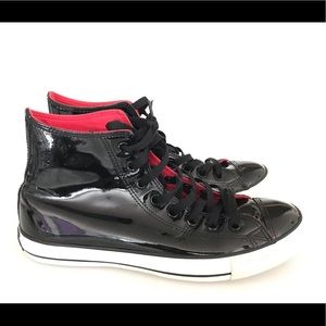 Converse Chrome black High Top Sneaker Sz 9.5